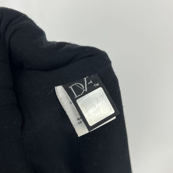 Diane Von Furstenberg Dress Size 4 Women Zarita Black Lace Cocktail Party Sheath - Picture 7 of 10